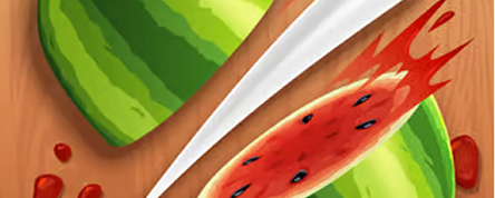 Fruit Ninja online spel referentiebeeld