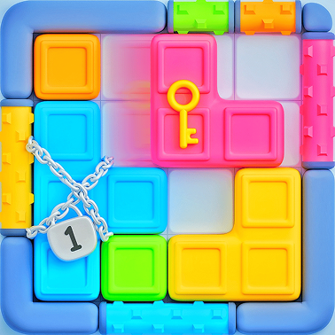 Blocky Out online puzzelspel referentiebeeld
