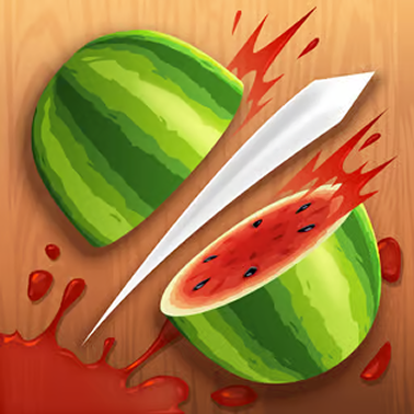 Fruit Ninja online spel referentiebeeld