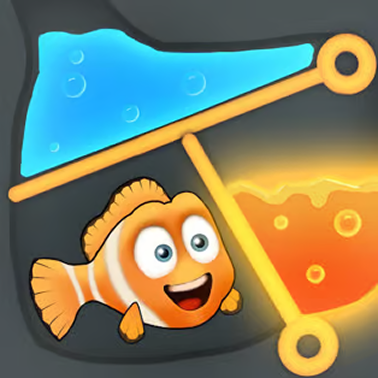 Rescue the Fish online puzzelspel referentiebeeld
